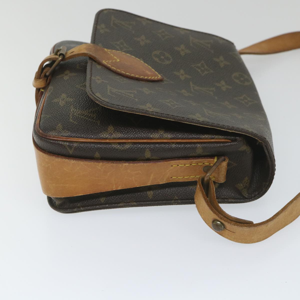 LOUIS VUITTON Monogram Cartouchiere MM Shoulder Bag M51253 LV Auth 57451