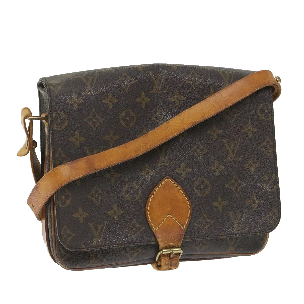 LOUIS VUITTON Monogram Cartouchiere GM Shoulder Bag M51252 LV Auth 57452