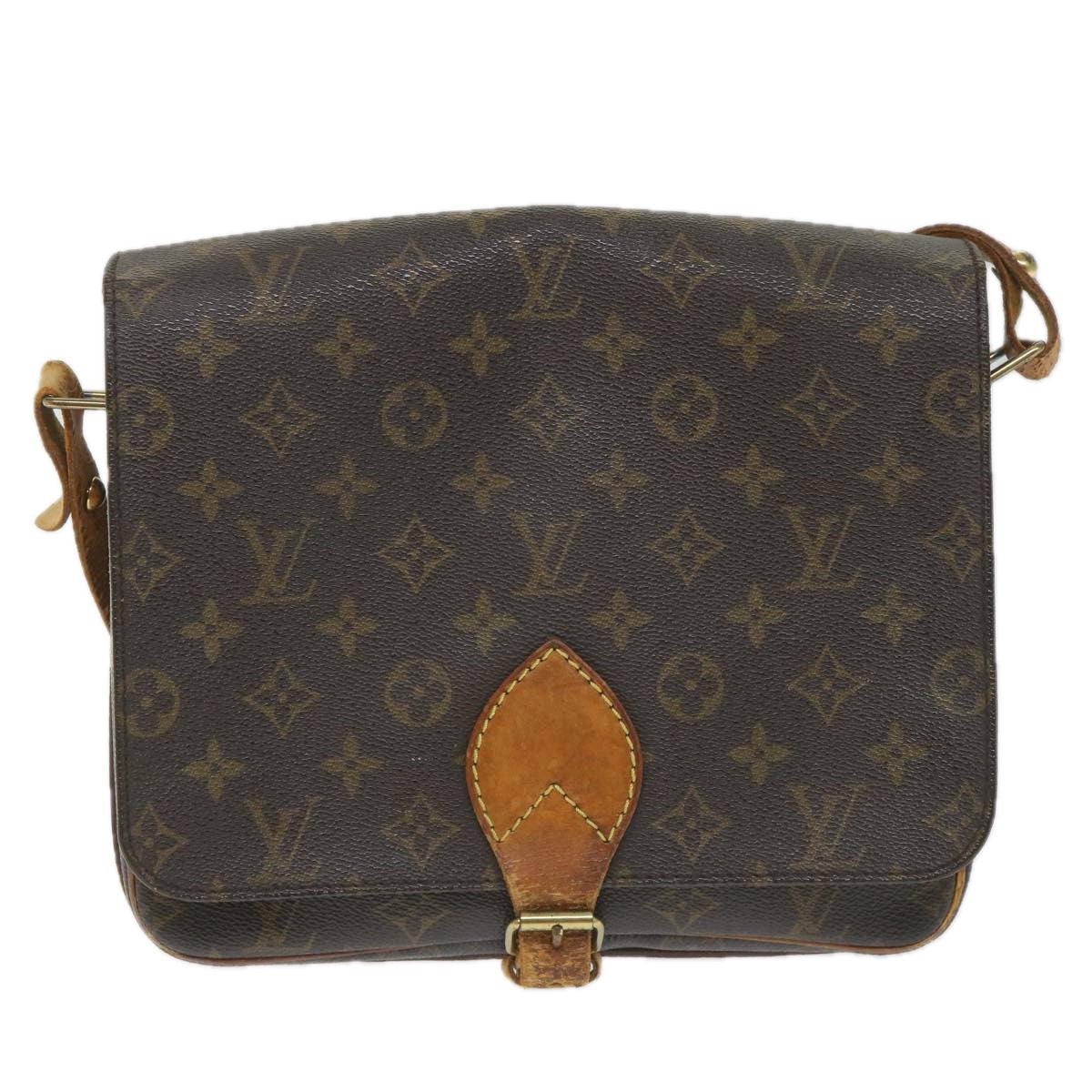 LOUIS VUITTON Monogram Cartouchiere GM Shoulder Bag M51252 LV Auth 57452