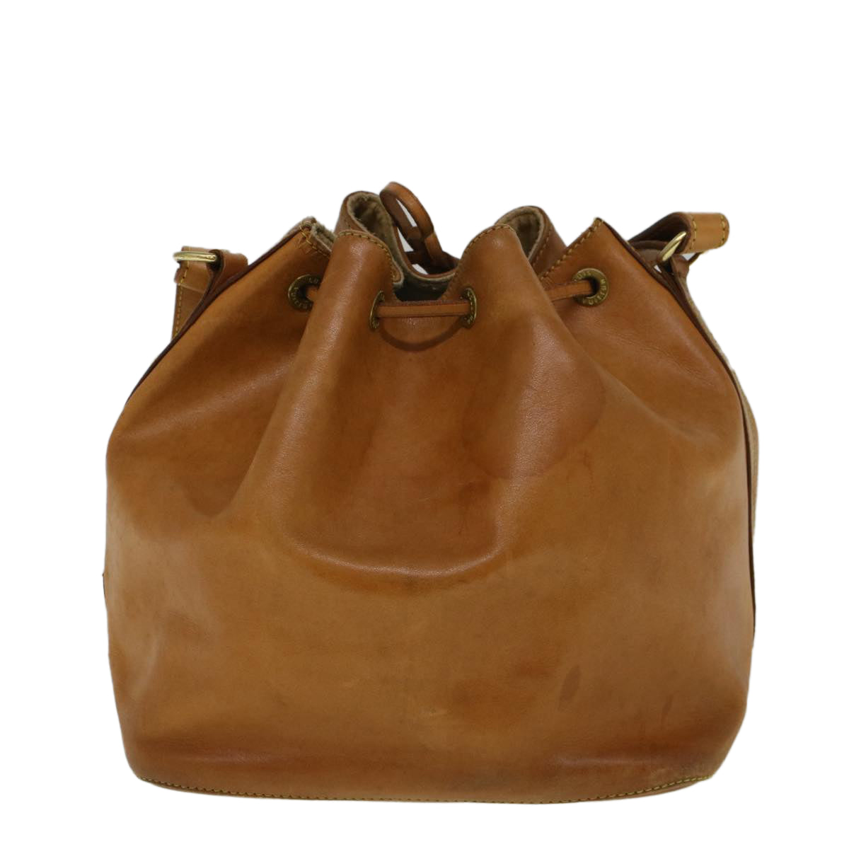 LOUIS VUITTON Nomad Leather Petit Noe Shoulder Bag Beige M85003 LV Auth 57459 - 0