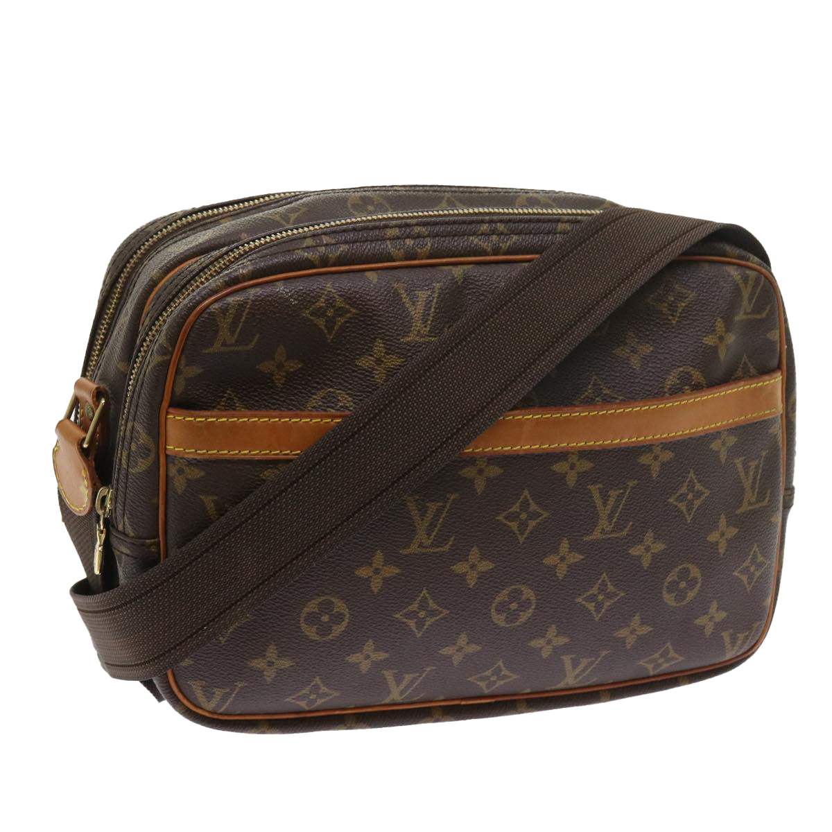 LOUIS VUITTON Monogram Reporter PM Shoulder Bag M45254 LV Auth 57468