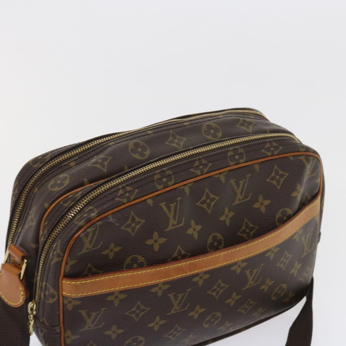 LOUIS VUITTON Monogram Reporter PM Shoulder Bag M45254 LV Auth 57468