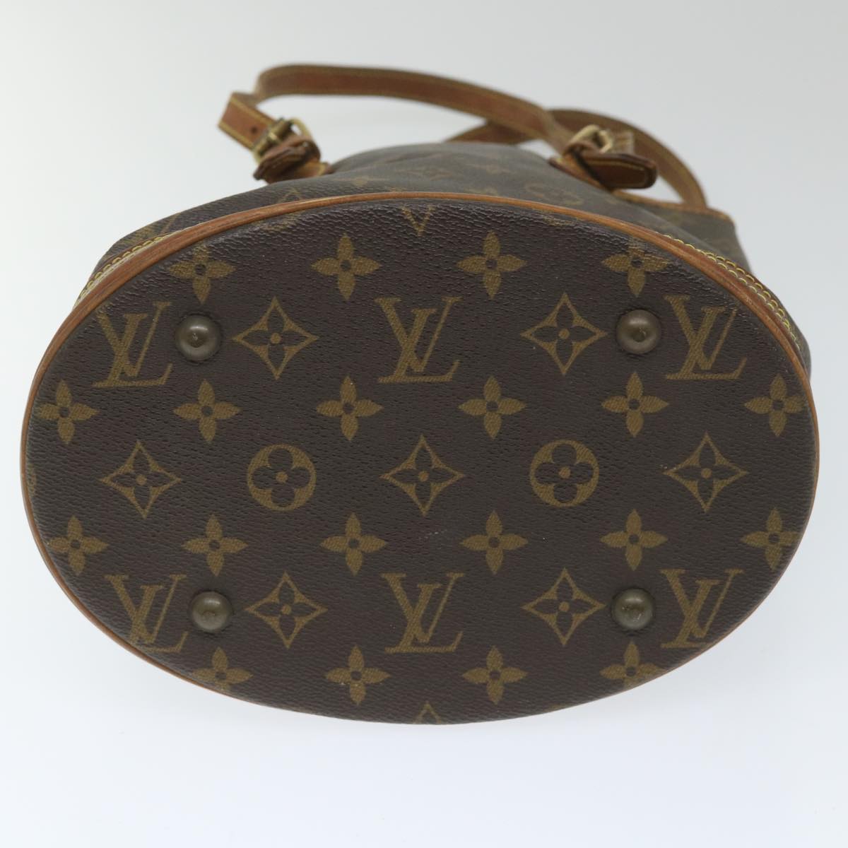 LOUIS VUITTON Monogram Bucket PM Shoulder Bag M42238 LV Auth 57472