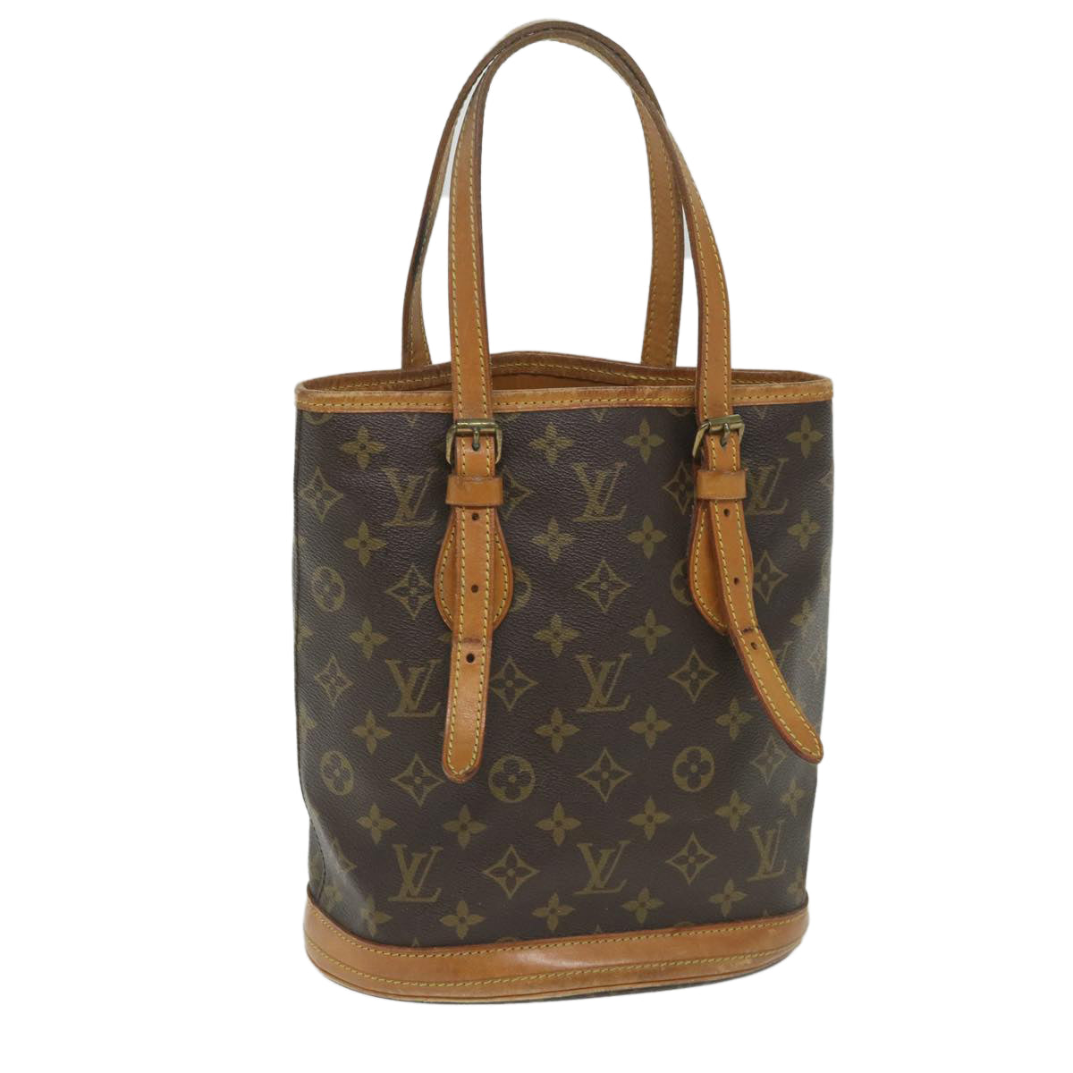 LOUIS VUITTON Monogram Bucket PM Shoulder Bag Vintage M42238 LV Auth 57490