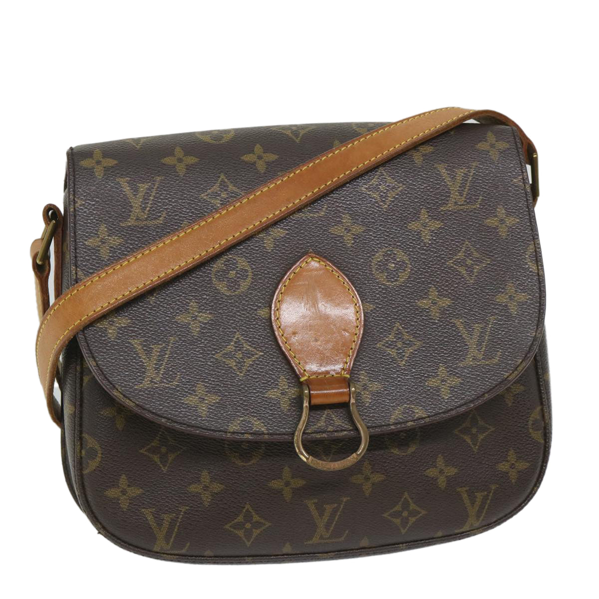 LOUIS VUITTON Monogram Saint Cloud GM Shoulder Bag M51242 LV Auth 57497