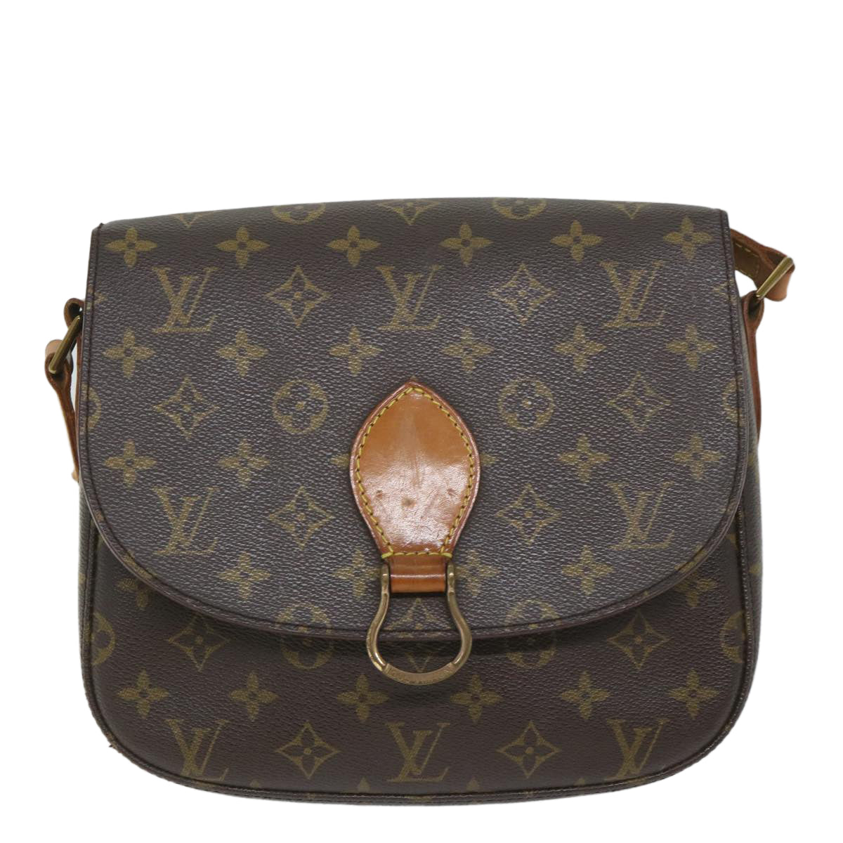 LOUIS VUITTON Monogram Saint Cloud GM Shoulder Bag M51242 LV Auth 57497