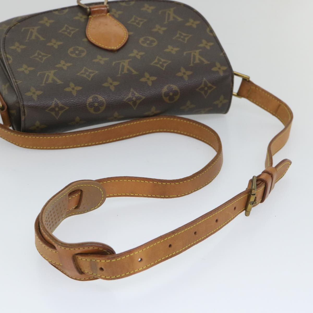 LOUIS VUITTON Monogram Saint Cloud GM Shoulder Bag M51242 LV Auth 57497