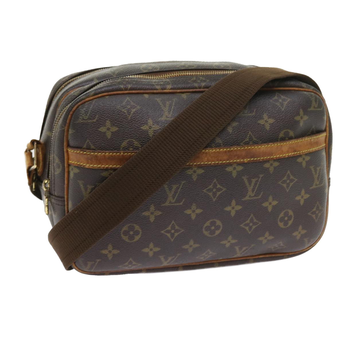 LOUIS VUITTON Monogram Reporter PM Shoulder Bag M45254 LV Auth 57508