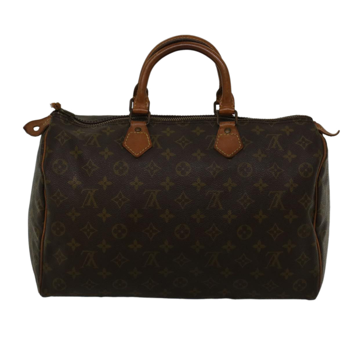 LOUIS VUITTON Monogram Speedy 35 Hand Bag Vintage M41524 LV Auth 57521