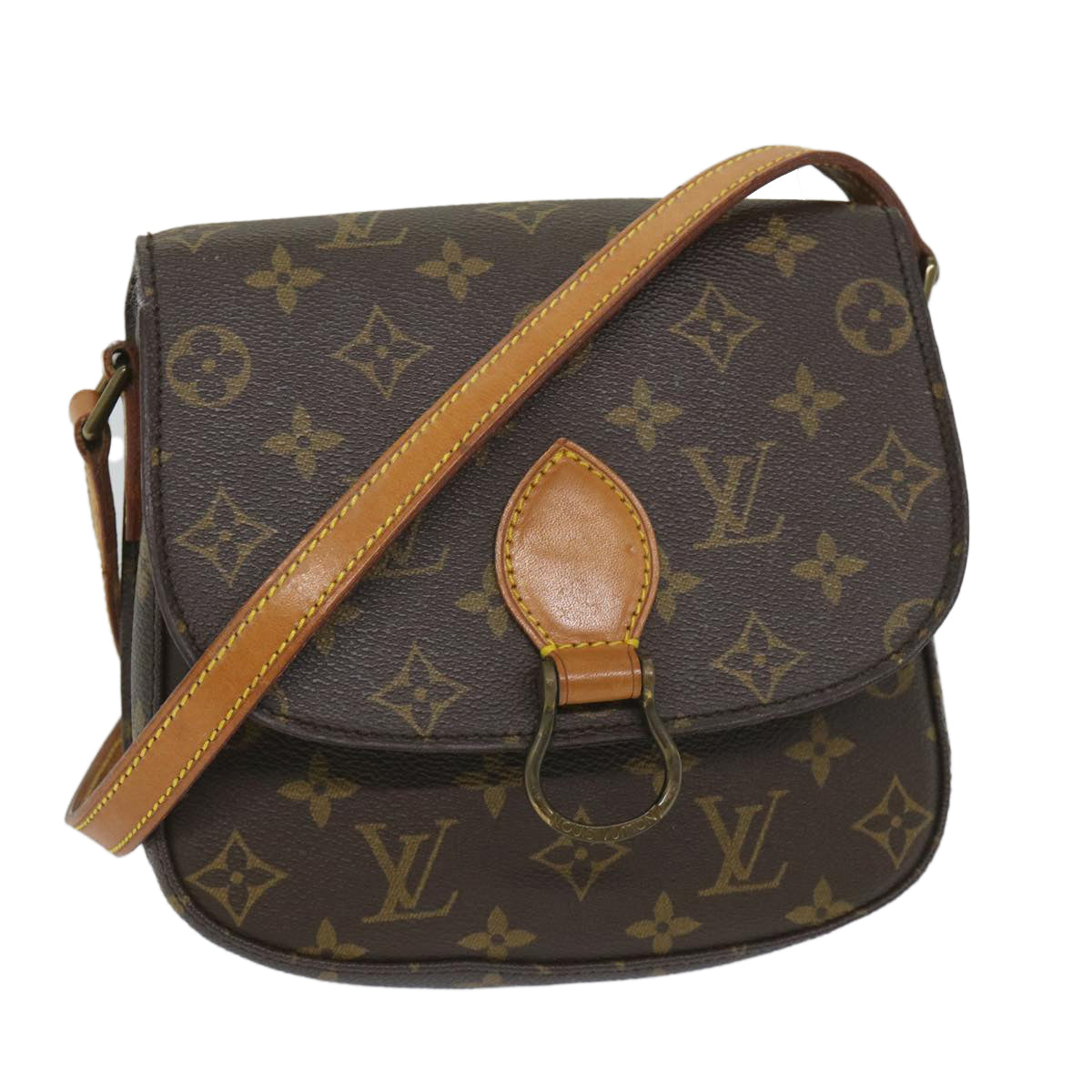 LOUIS VUITTON Monogram Saint Cloud MM Shoulder Bag M51243 LV Auth 57528