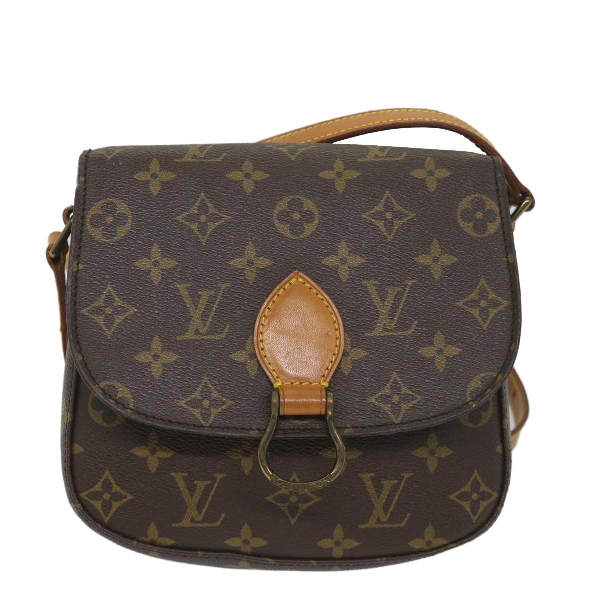 LOUIS VUITTON Monogram Saint Cloud MM Shoulder Bag M51243 LV Auth 57528