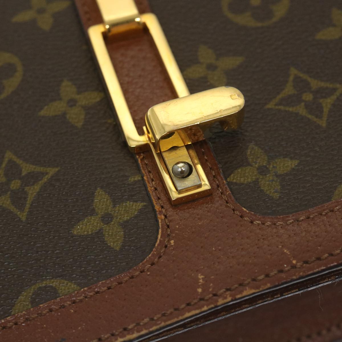 LOUIS VUITTON Monogram Ronpoan Shoulder Bag No.232 LV Auth 57533