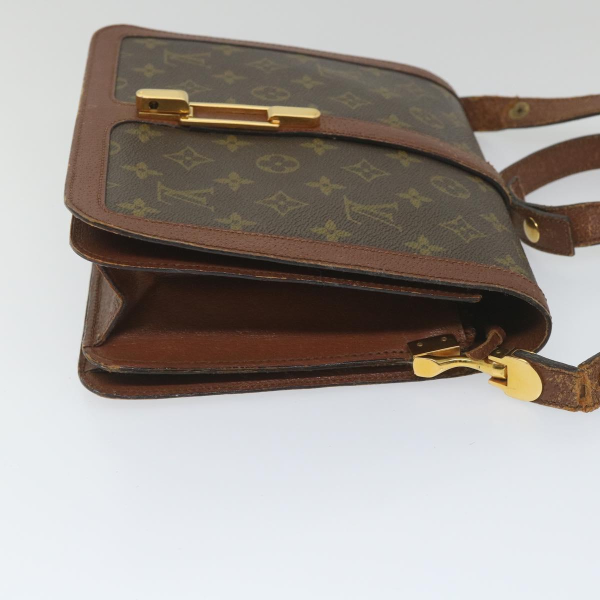 LOUIS VUITTON Monogram Ronpoan Shoulder Bag No.232 LV Auth 57533