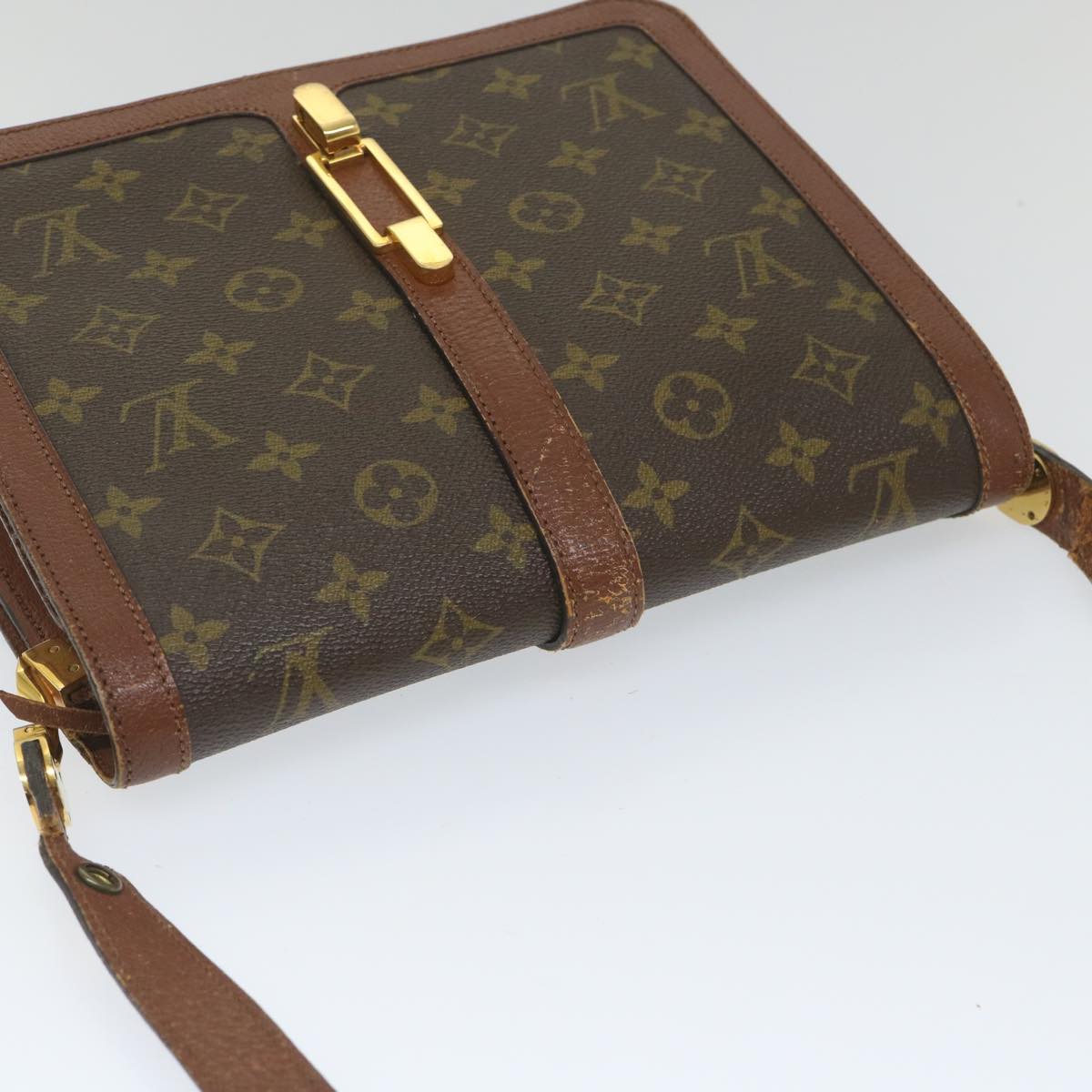 LOUIS VUITTON Monogram Ronpoan Shoulder Bag No.232 LV Auth 57533