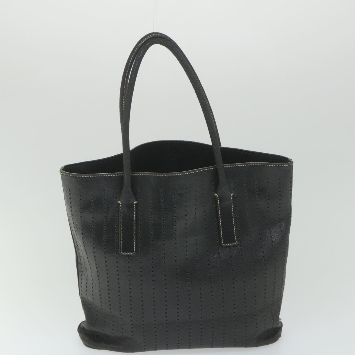 PRADA GG Canvas Hand Bag Shoulder Bag Nylon Leather 3Set Khaki Black Auth 57543 - 0
