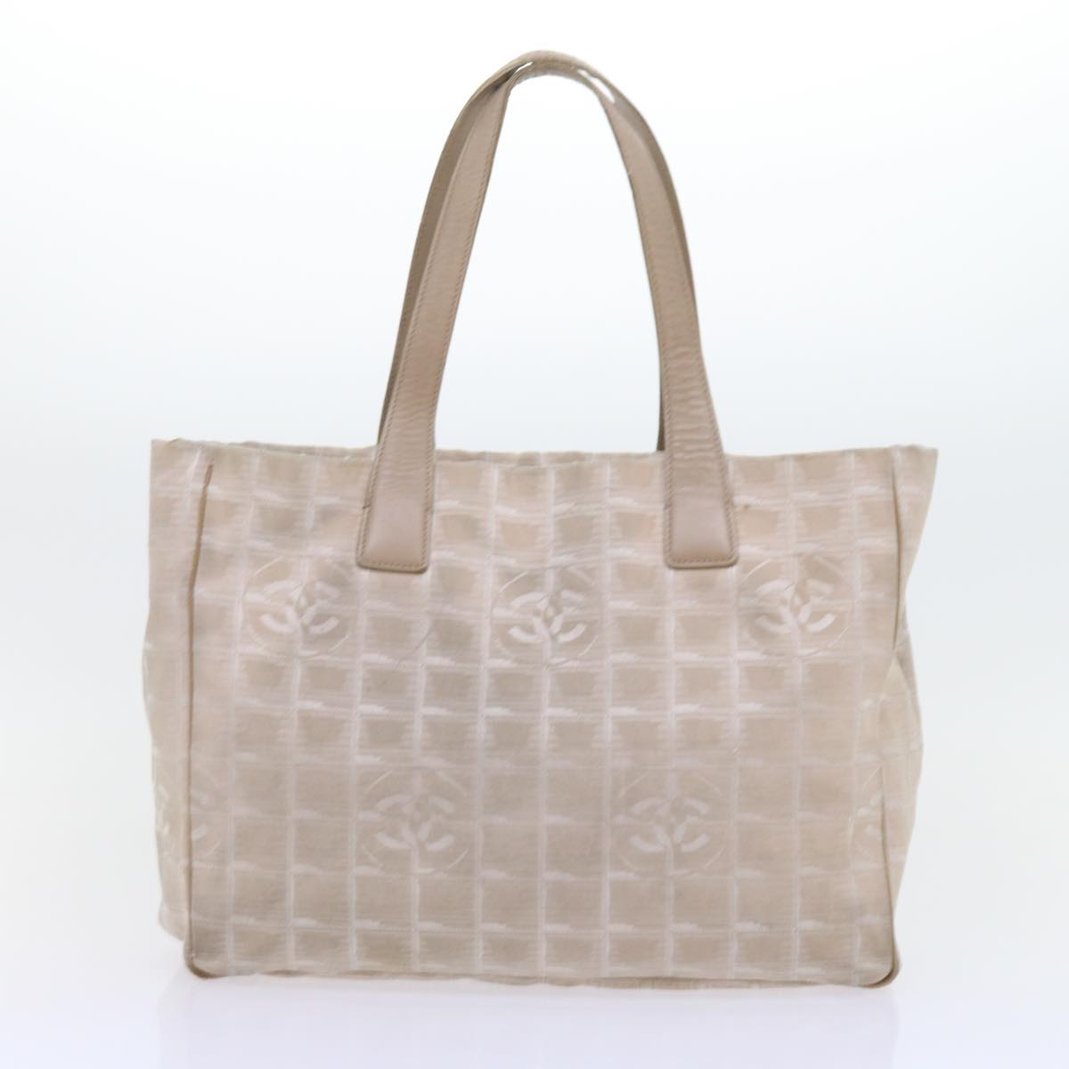 Salvatore Ferragamo Chanel Hand Bag Nylon Leather 2Set White Black Auth 57557 - 0