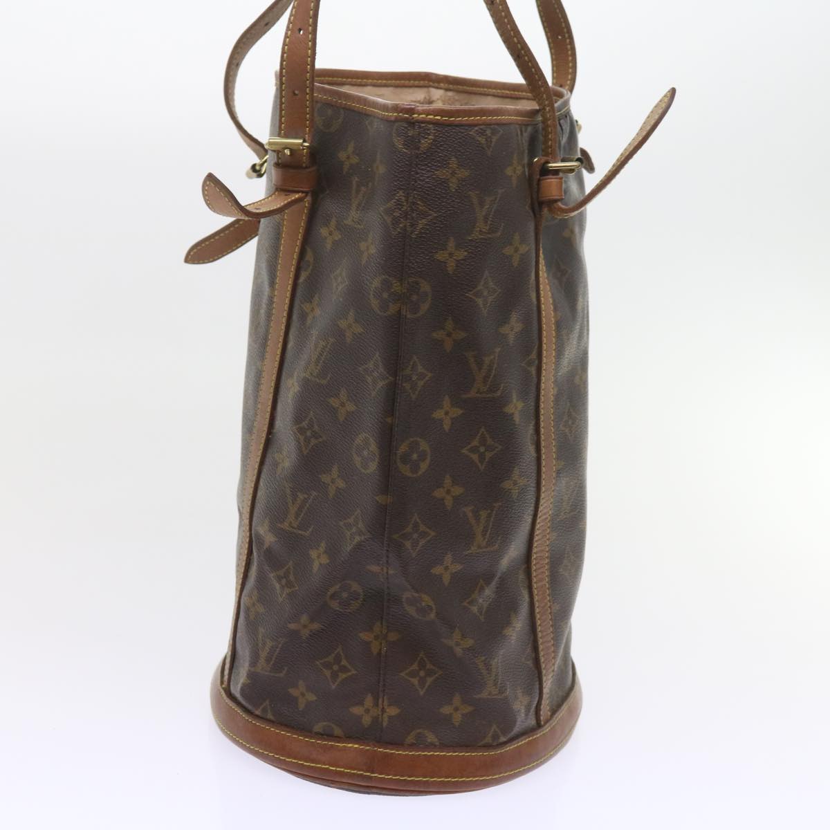 LOUIS VUITTON Monogram Bucket GM Shoulder Bag M42236 LV Auth 57585