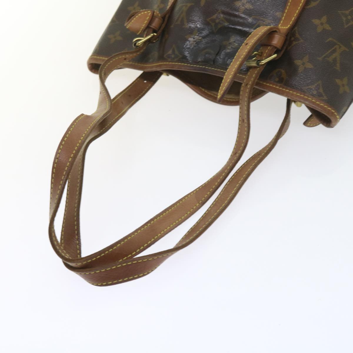 LOUIS VUITTON Monogram Bucket GM Shoulder Bag M42236 LV Auth 57585