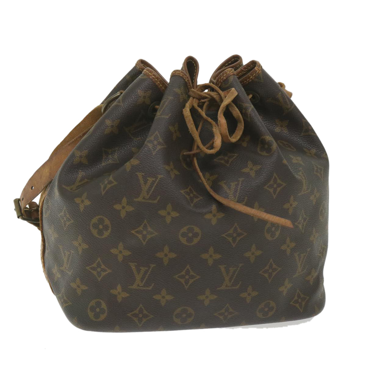 LOUIS VUITTON Monogram Petit Noe Shoulder Bag M42226 LV Auth 57590