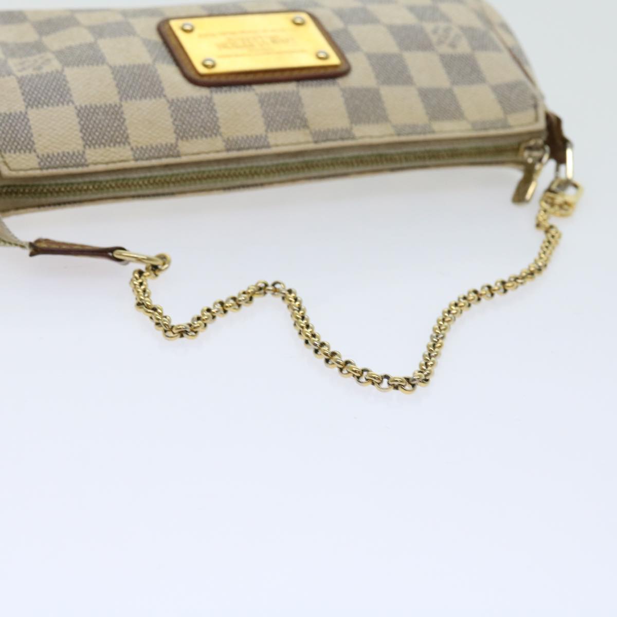 LOUIS VUITTON Damier Azur Eva Shoulder Bag 2way N55214 LV Auth 57610