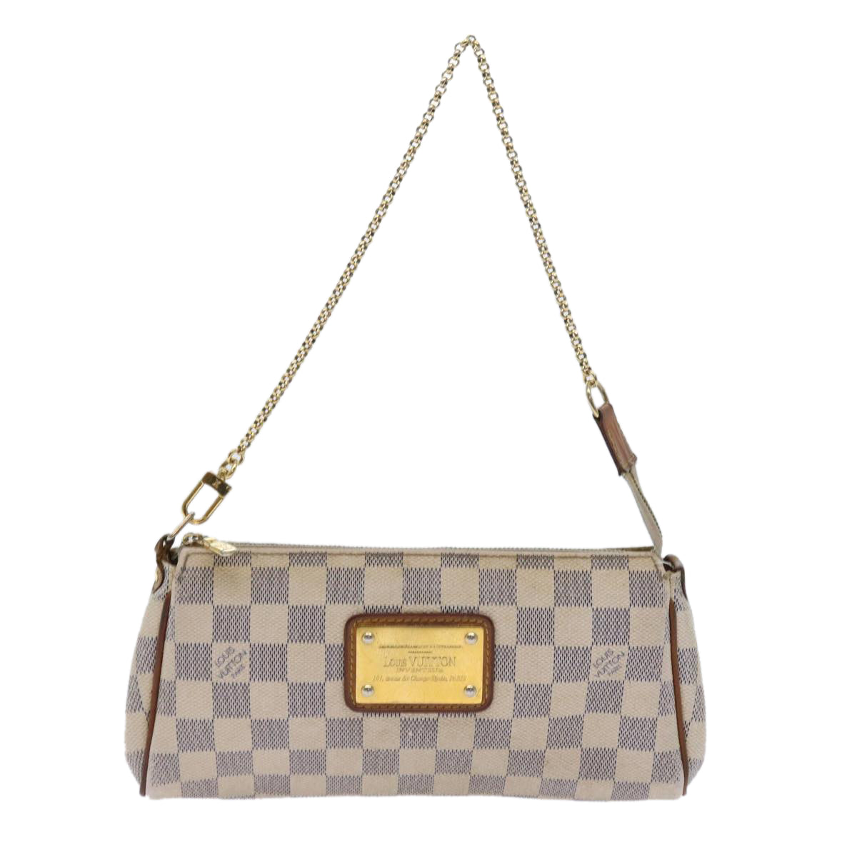 LOUIS VUITTON Damier Azur Eva Shoulder Bag 2way N55214 LV Auth 57610