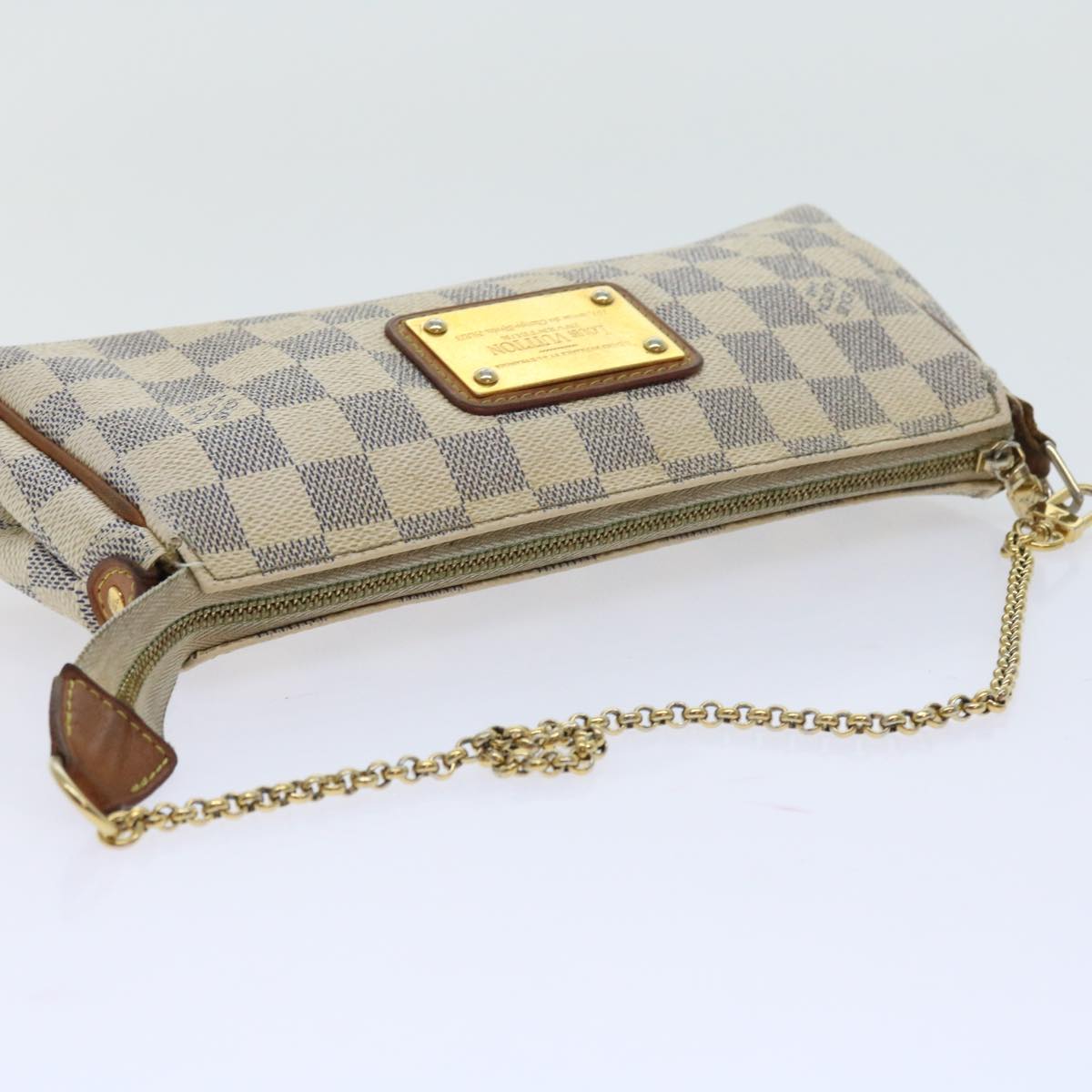 LOUIS VUITTON Damier Azur Eva Shoulder Bag 2way N55214 LV Auth 57610