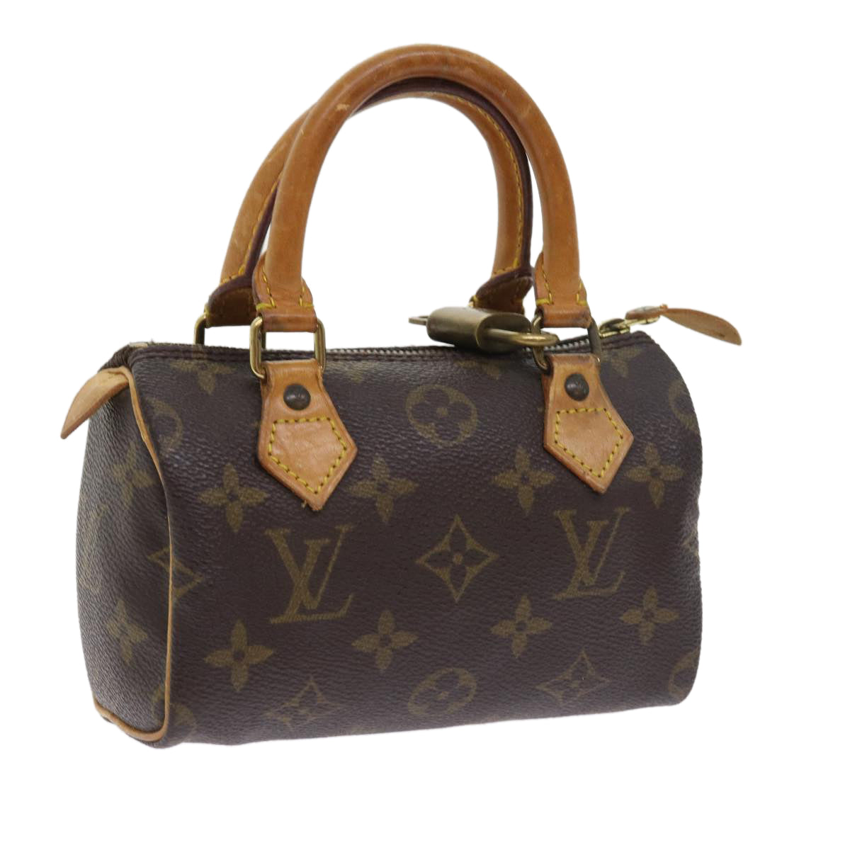 LOUIS VUITTON Monogram Mini Speedy Hand Bag M41534 LV Auth 57612