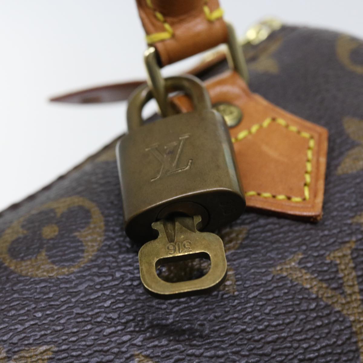 LOUIS VUITTON Monogram Mini Speedy Hand Bag M41534 LV Auth 57613