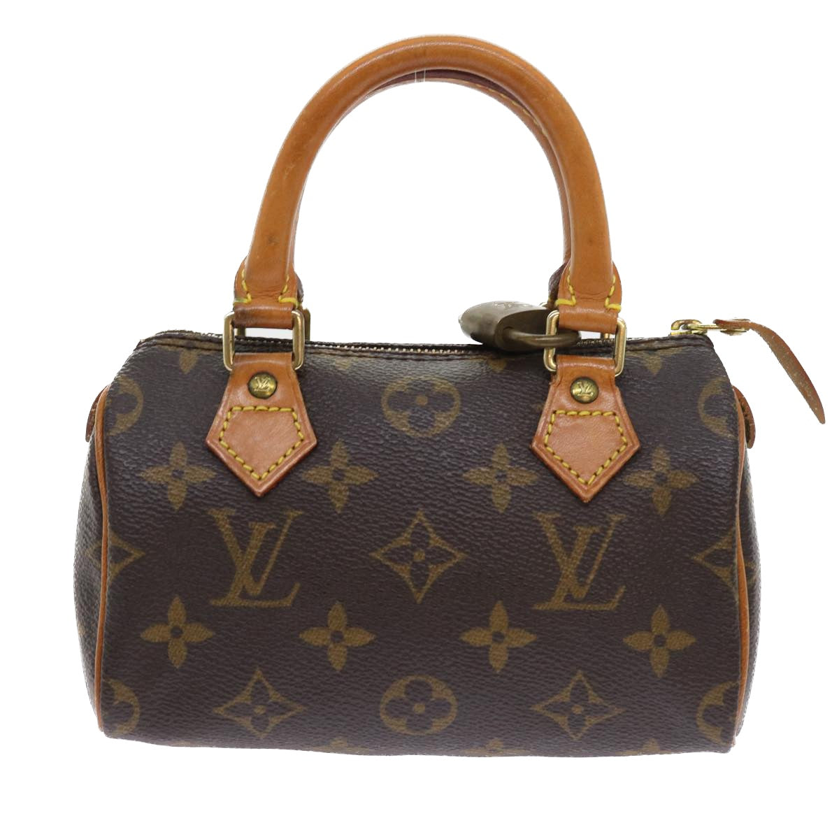 LOUIS VUITTON Monogram Mini Speedy Hand Bag M41534 LV Auth 57613