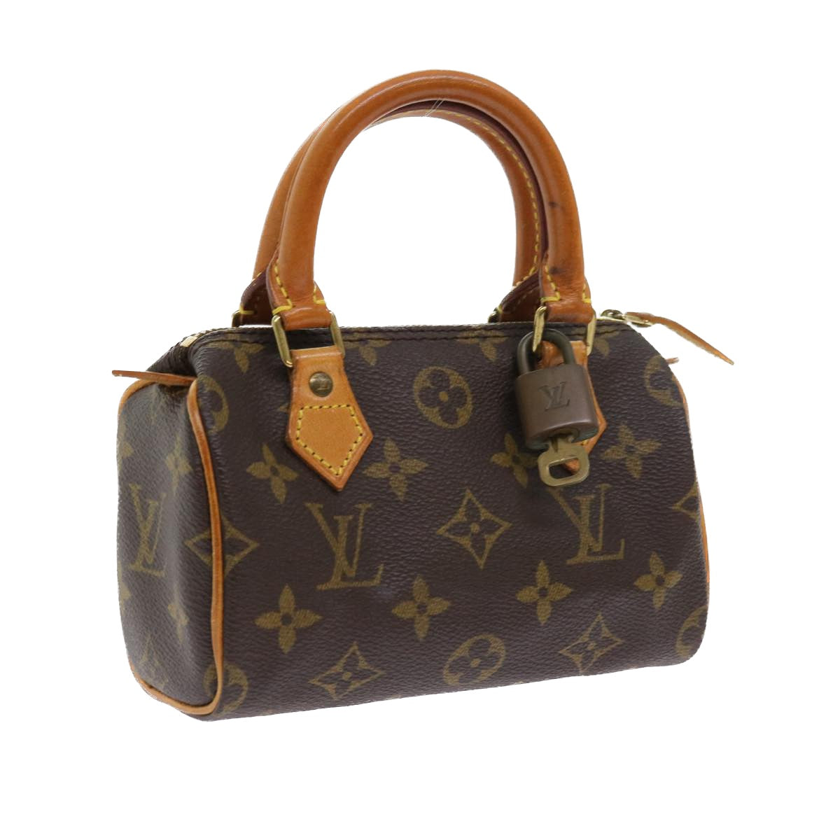 LOUIS VUITTON Monogram Mini Speedy Hand Bag M41534 LV Auth 57614