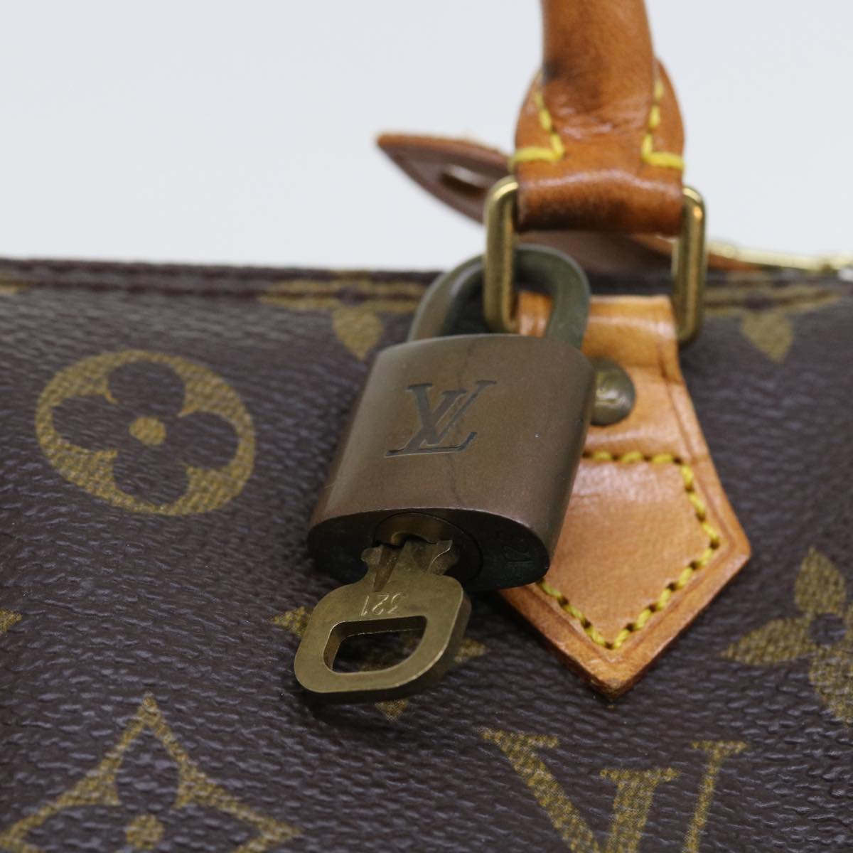 LOUIS VUITTON Monogram Mini Speedy Hand Bag M41534 LV Auth 57614