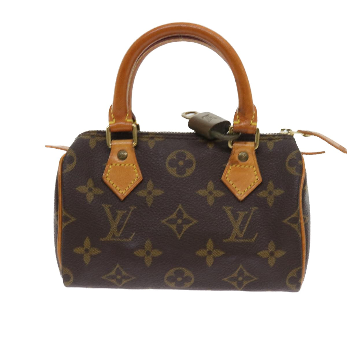 LOUIS VUITTON Monogram Mini Speedy Hand Bag M41534 LV Auth 57614