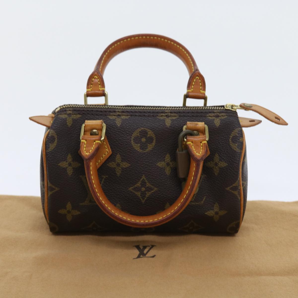 LOUIS VUITTON Monogram Mini Speedy Hand Bag M41534 LV Auth 57614