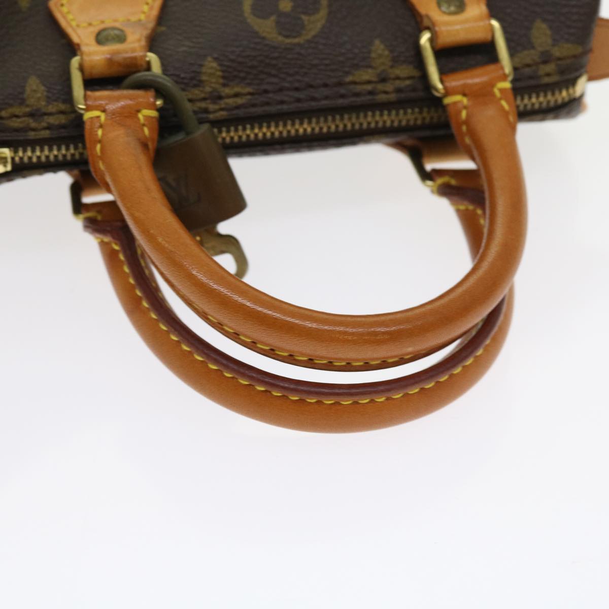 LOUIS VUITTON Monogram Mini Speedy Hand Bag M41534 LV Auth 57614