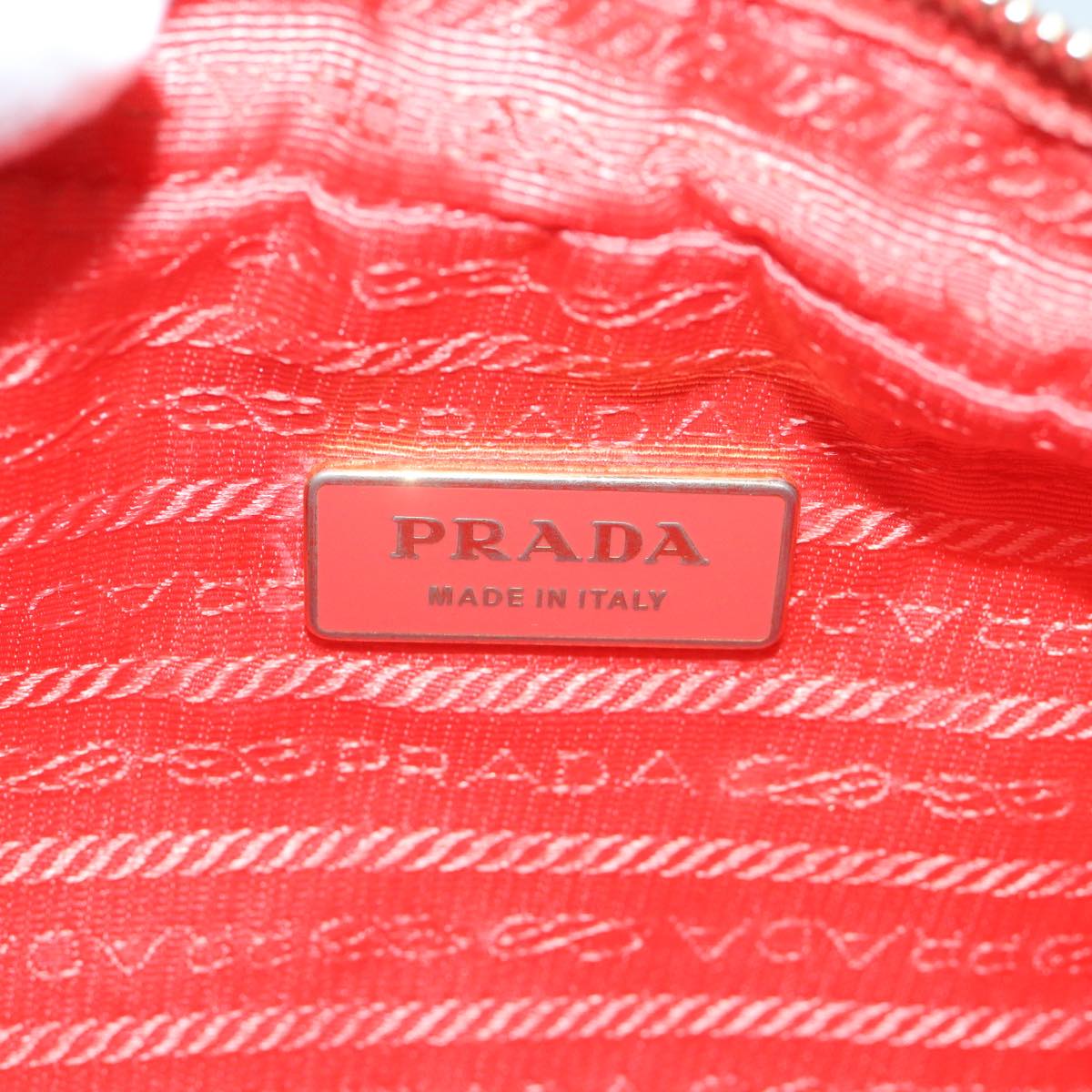 PRADA Shoulder Bag Nylon Orange Pink Auth 57616