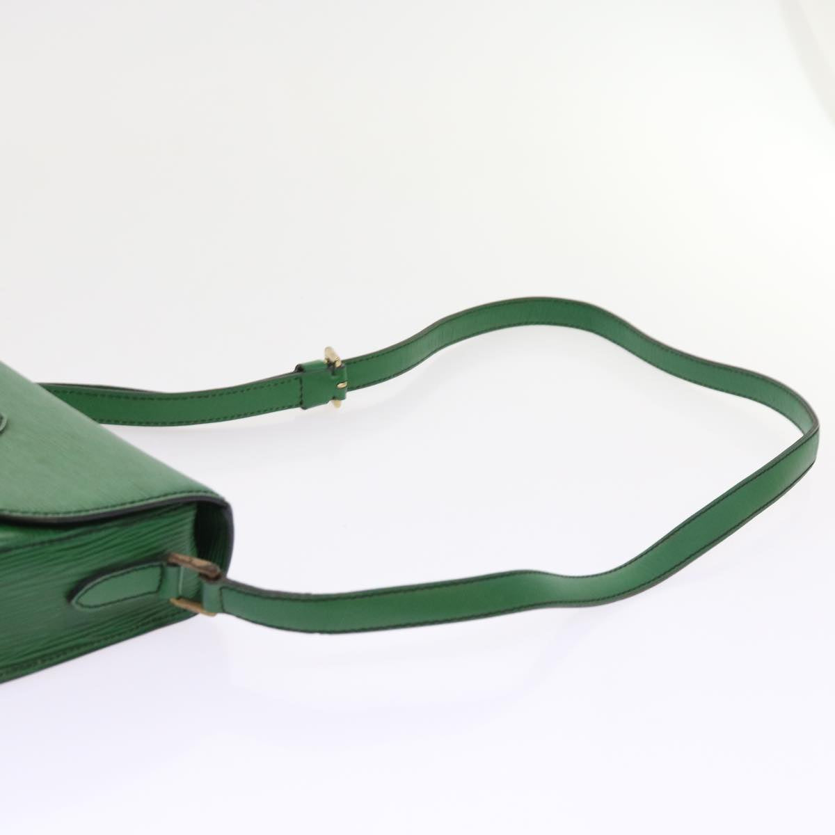 LOUIS VUITTON Epi Saint Cloud PM Shoulder Bag Green M52214 LV Auth 57620