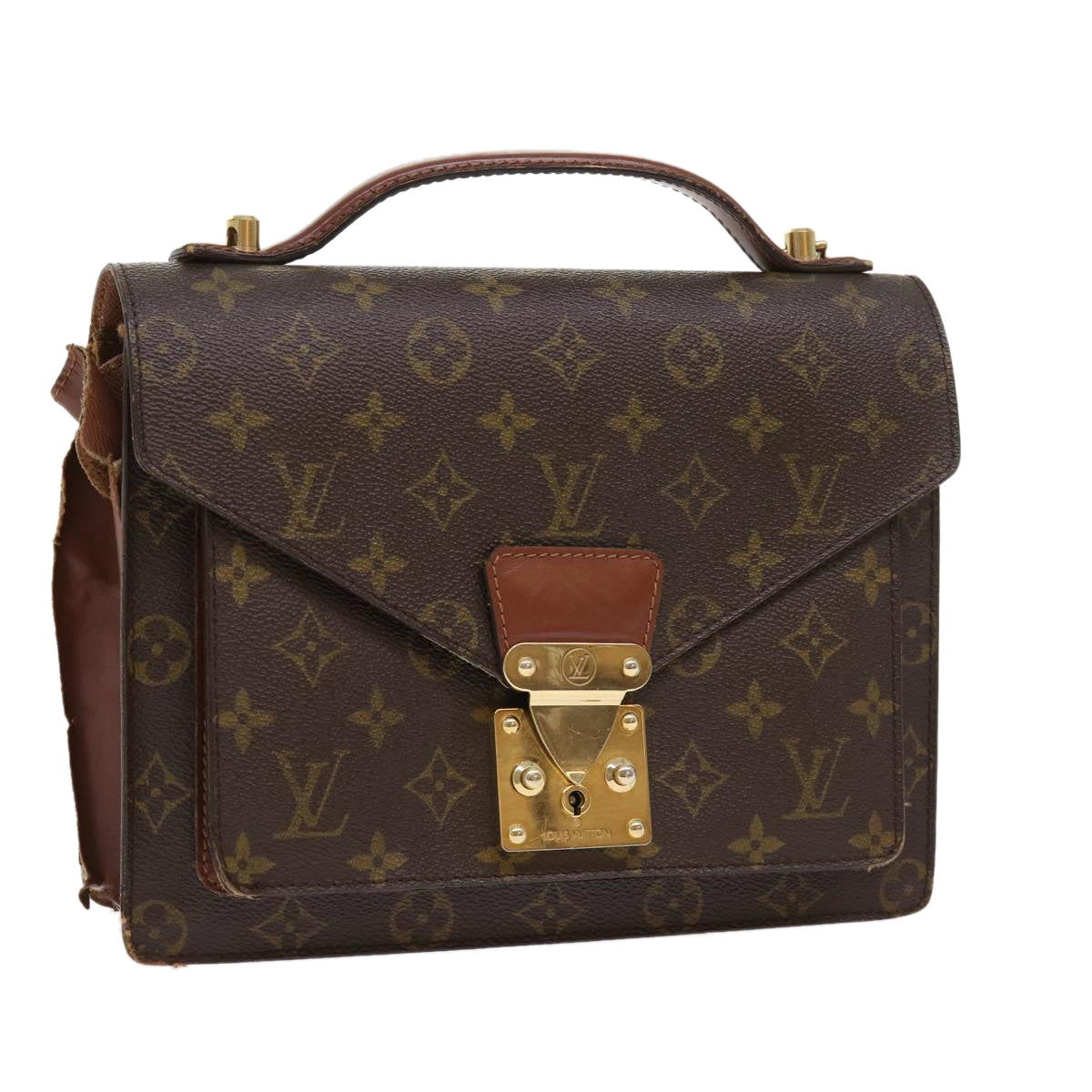 LOUIS VUITTON Monogram Monceau 26 Shoulder Bag 2way M51187 LV Auth 57653