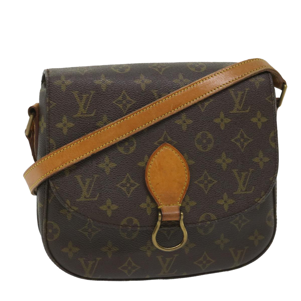 LOUIS VUITTON Monogram Saint Cloud GM Shoulder Bag Vintage M51242 LV Auth 57656