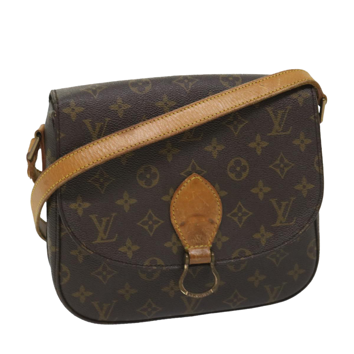 LOUIS VUITTON Monogram Saint Cloud GM Shoulder Bag M51242 LV Auth 57657