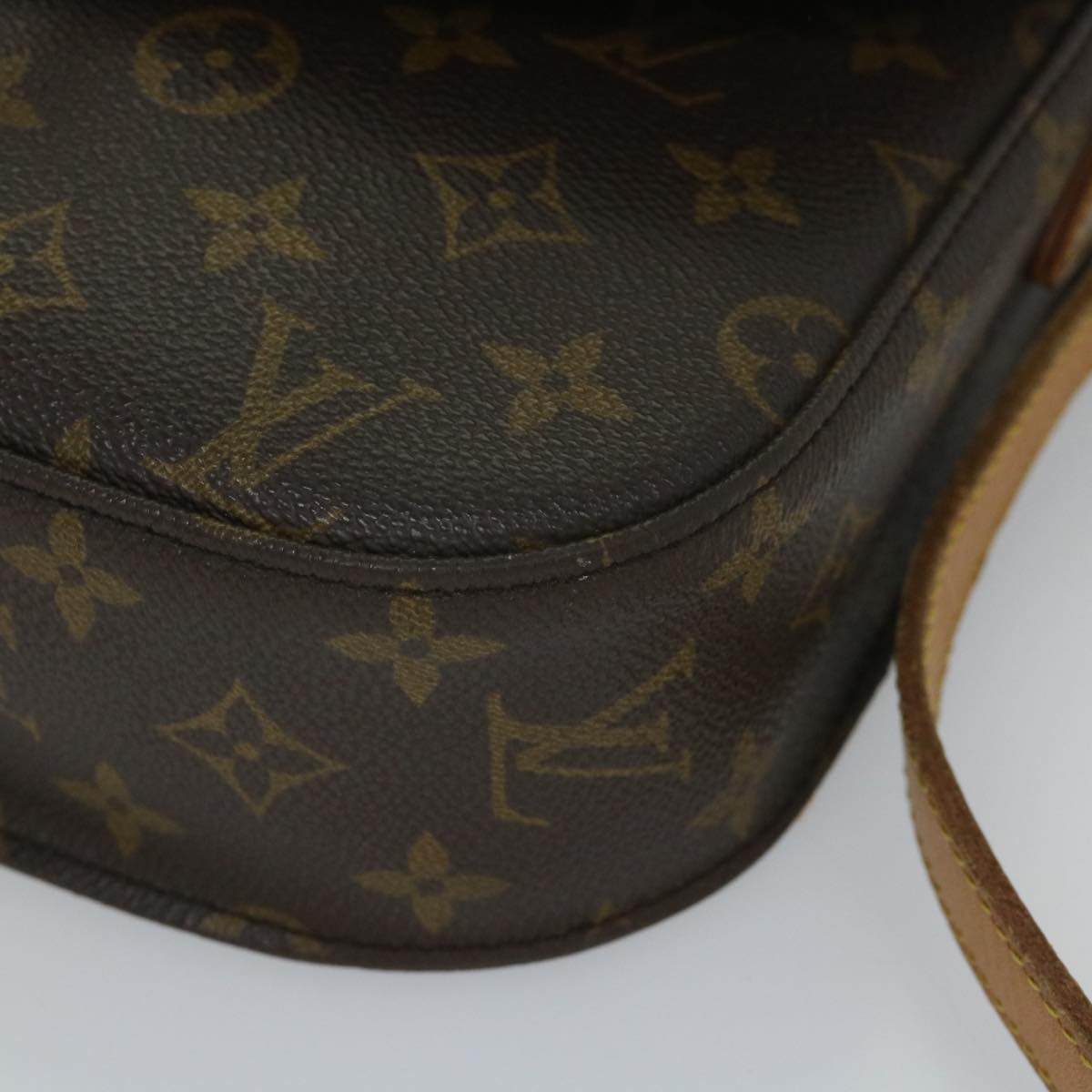 LOUIS VUITTON Monogram Saint Cloud GM Shoulder Bag M51242 LV Auth 57657