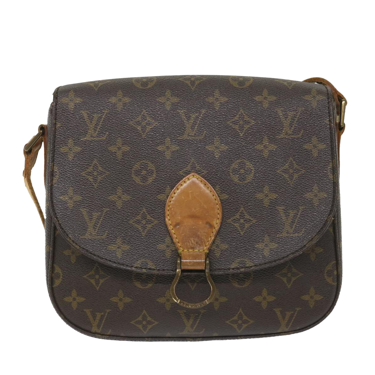 LOUIS VUITTON Monogram Saint Cloud GM Shoulder Bag M51242 LV Auth 57657