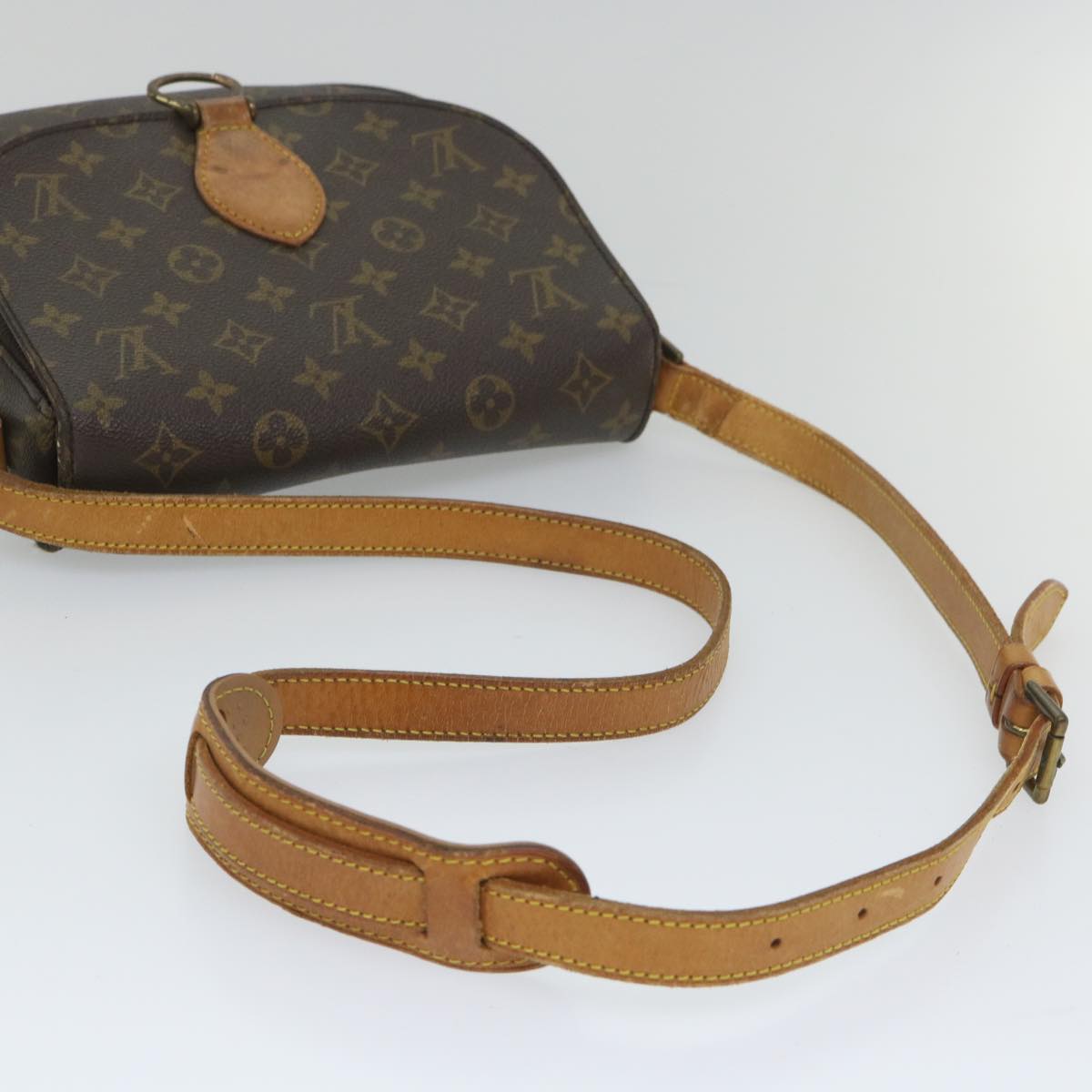 LOUIS VUITTON Monogram Saint Cloud GM Shoulder Bag M51242 LV Auth 57657