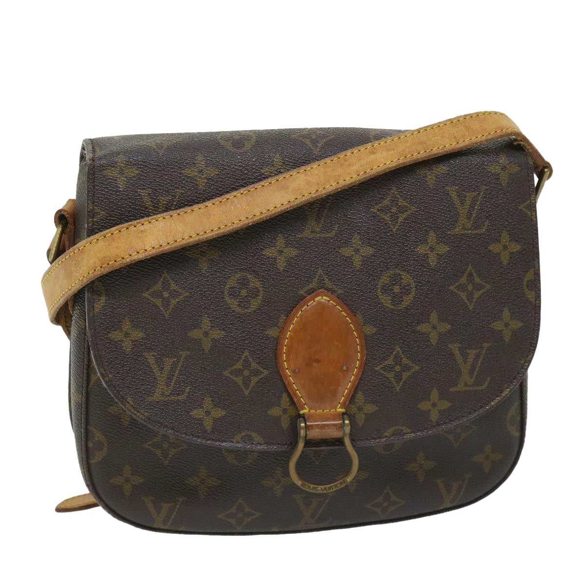 LOUIS VUITTON Monogram Saint Cloud GM Shoulder Bag M51242 LV Auth 57658