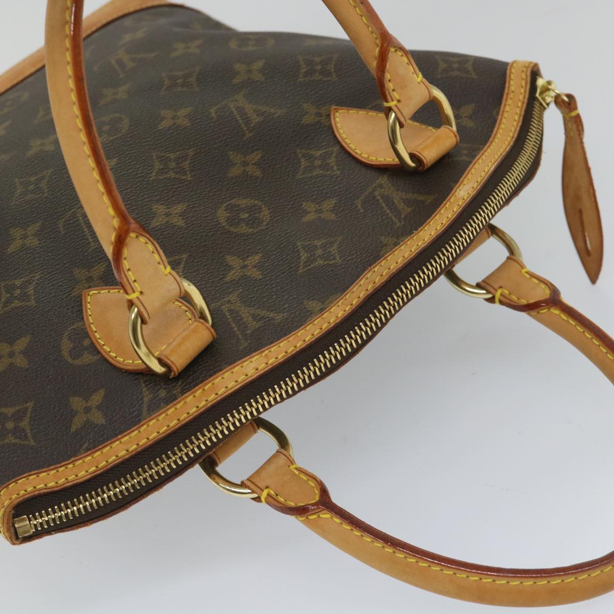 LOUIS VUITTON Monogram Lockit Hand Bag M40102 LV Auth 57677