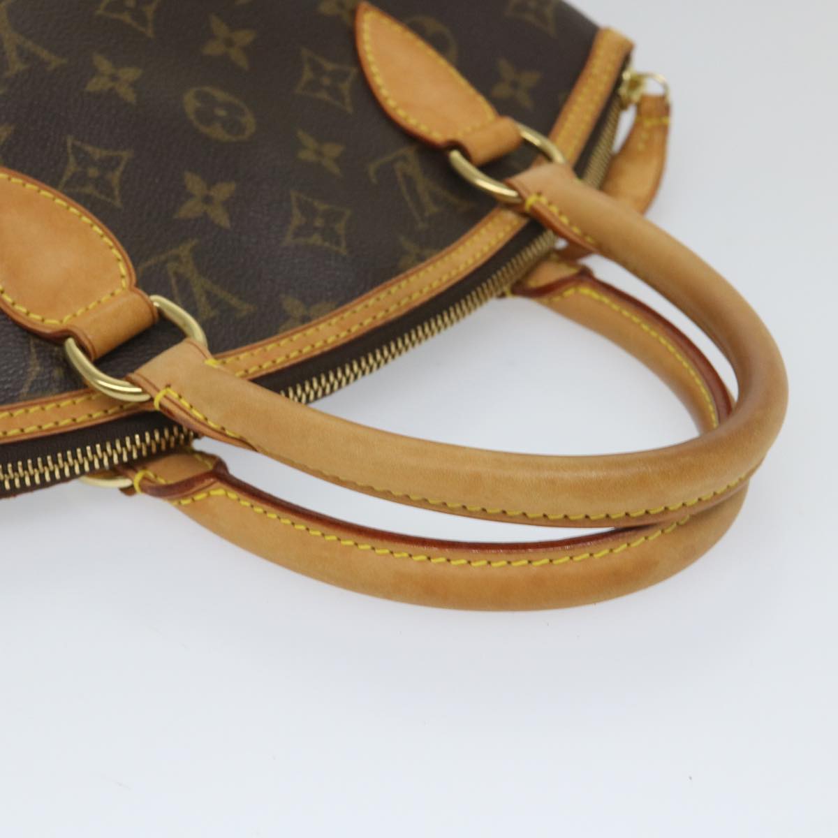 LOUIS VUITTON Monogram Lockit Hand Bag M40102 LV Auth 57677