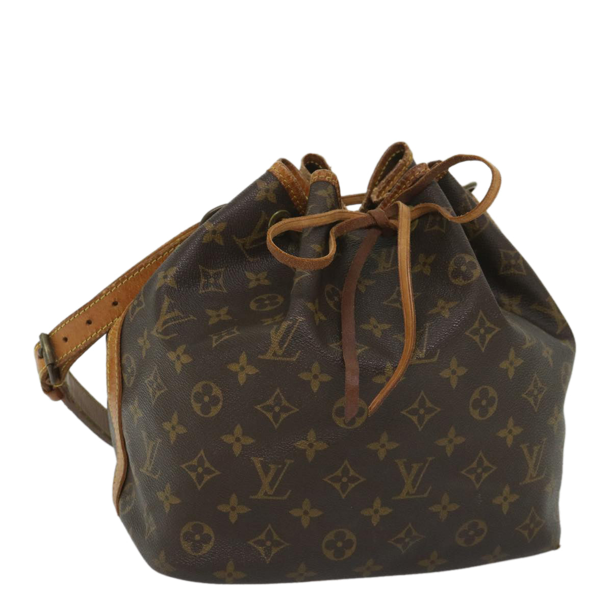 LOUIS VUITTON Monogram Petit Noe Shoulder Bag M42226 LV Auth 57690