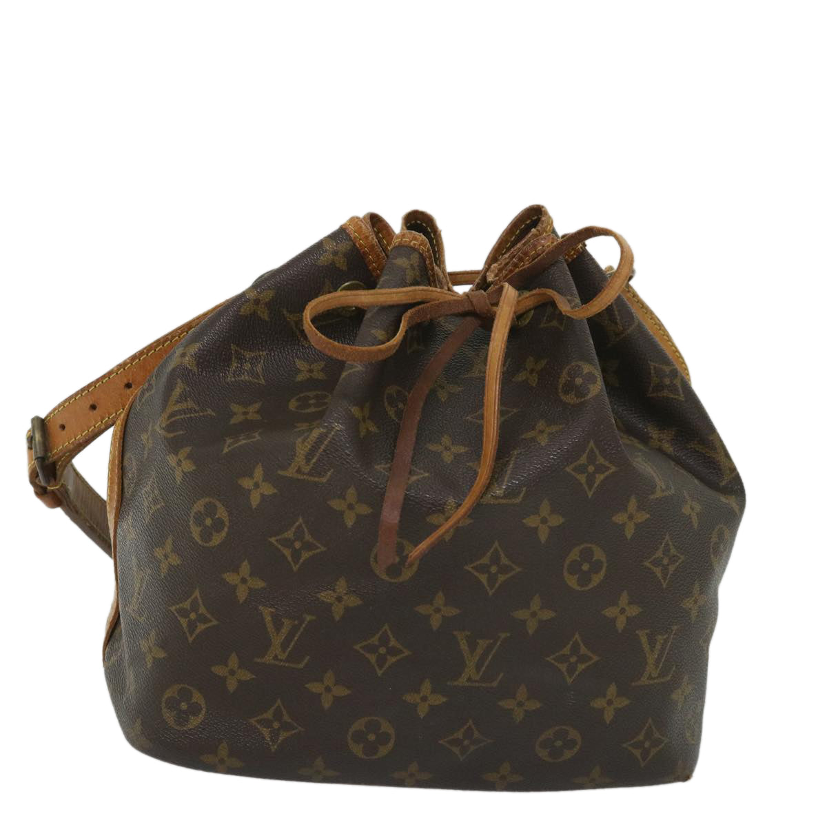 LOUIS VUITTON Monogram Petit Noe Shoulder Bag M42226 LV Auth 57690