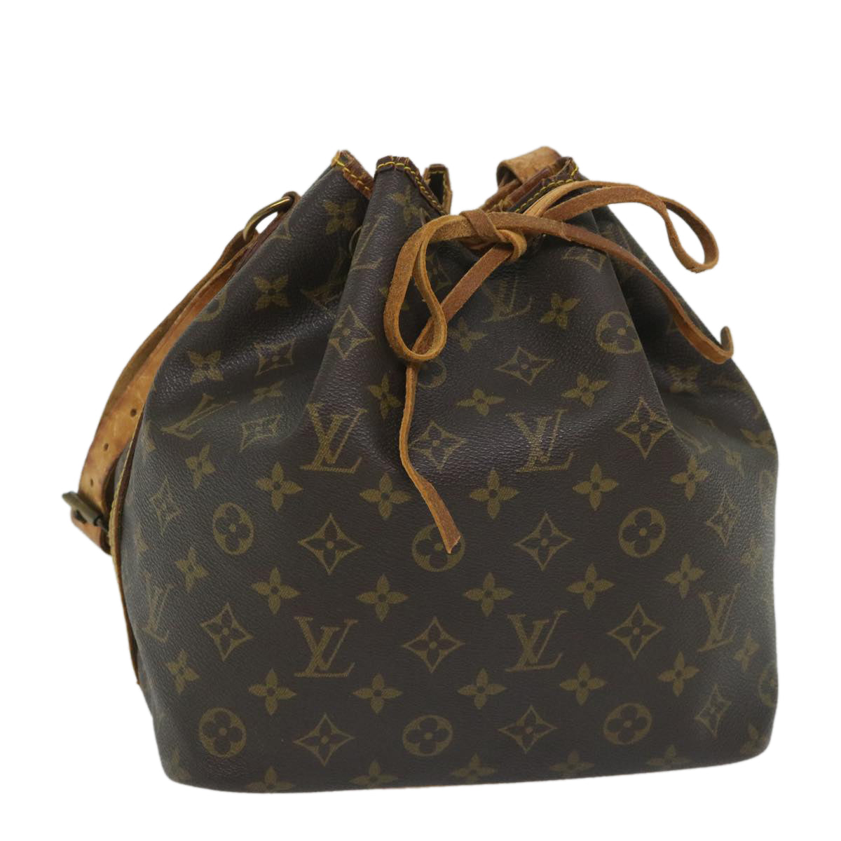 LOUIS VUITTON Monogram Petit Noe Shoulder Bag M42226 LV Auth 57692