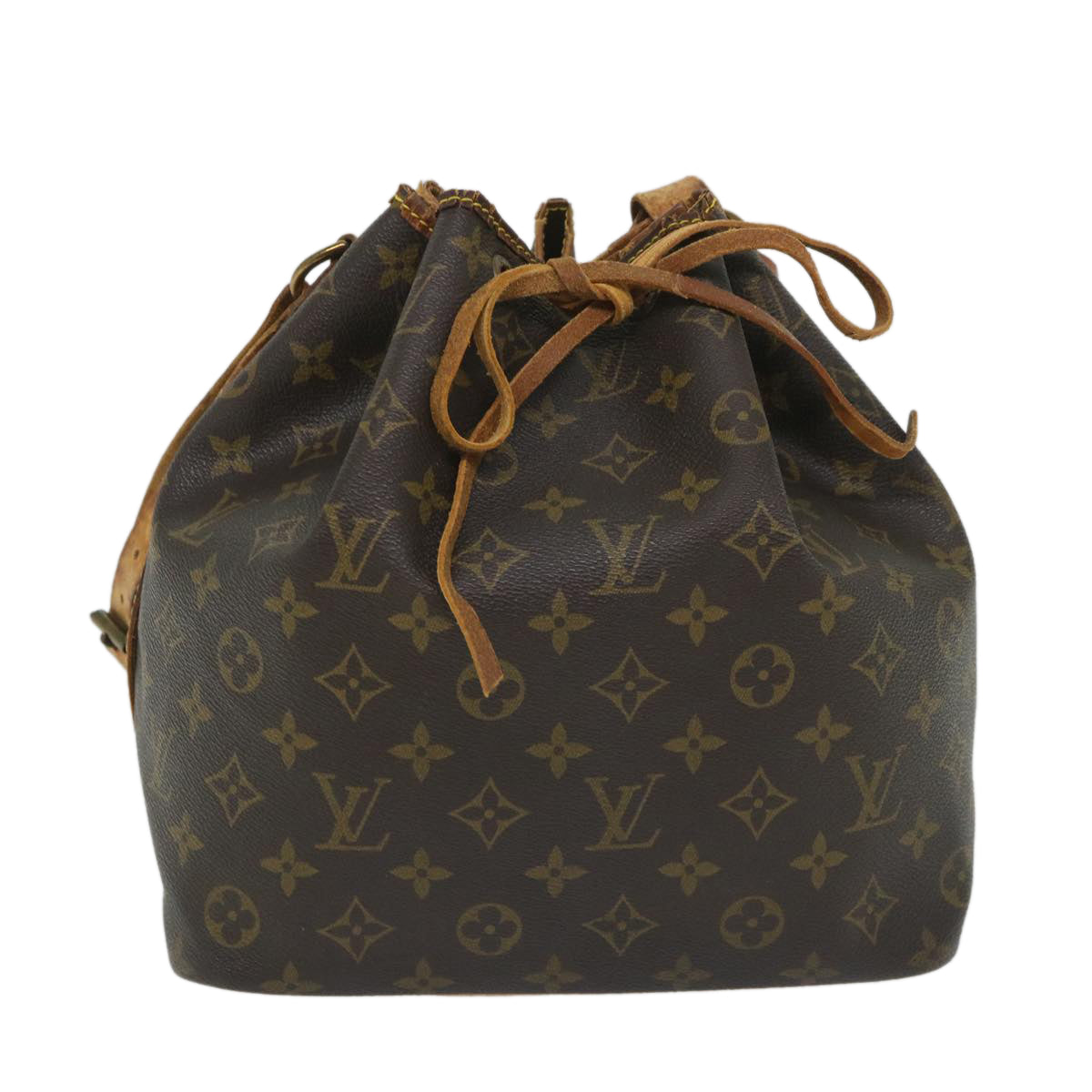 LOUIS VUITTON Monogram Petit Noe Shoulder Bag M42226 LV Auth 57692