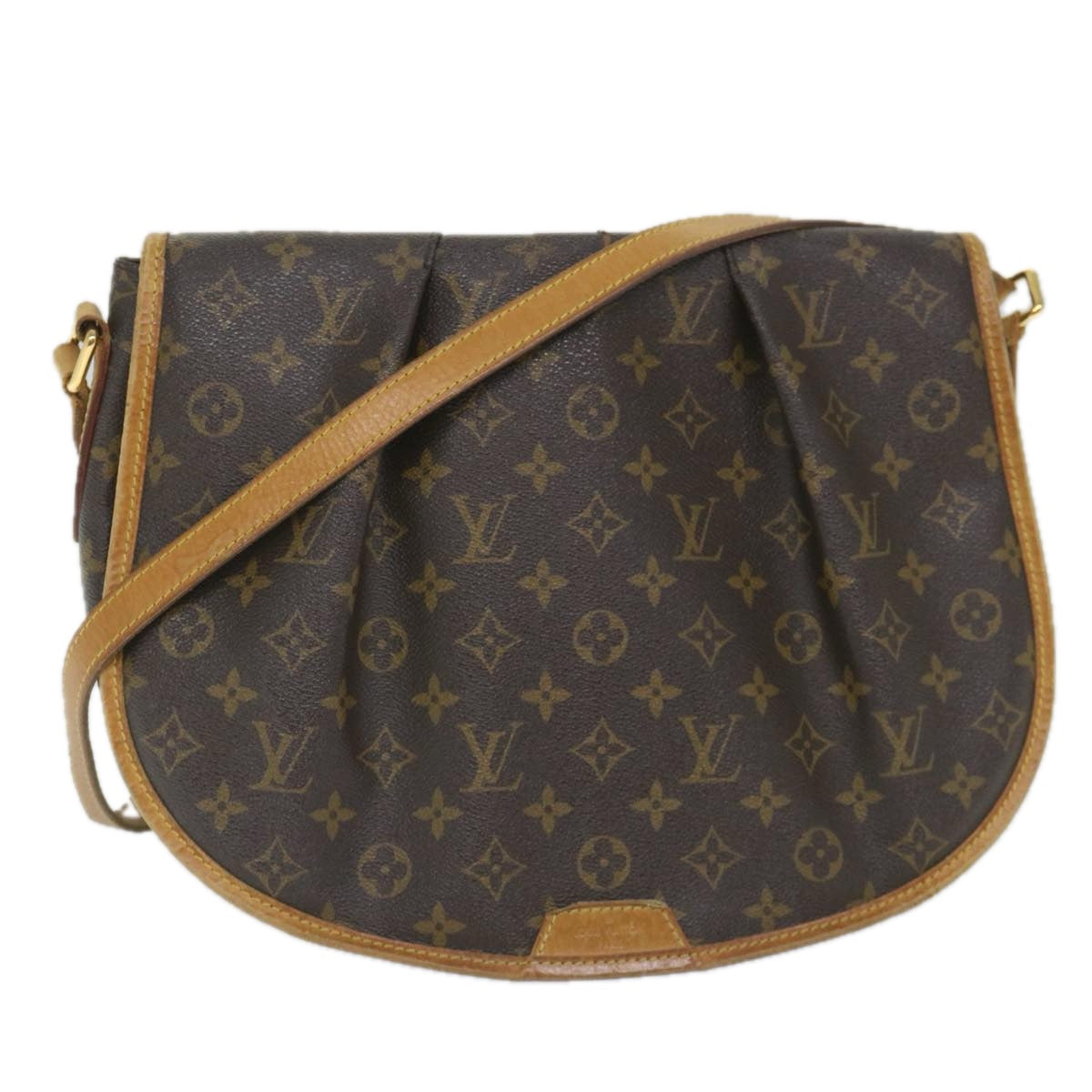 LOUIS VUITTON Monogram Menilmontant MM Shoulder Bag M40473 LV Auth 57698